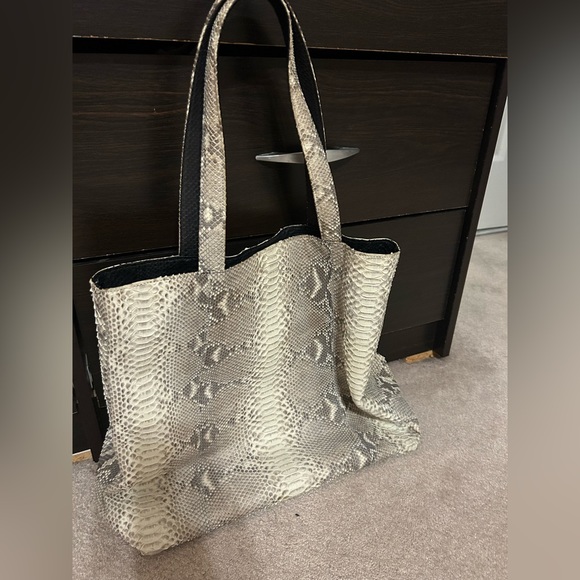 Tote bag, snake skin , original from Indonesia - Picture 3 of 4